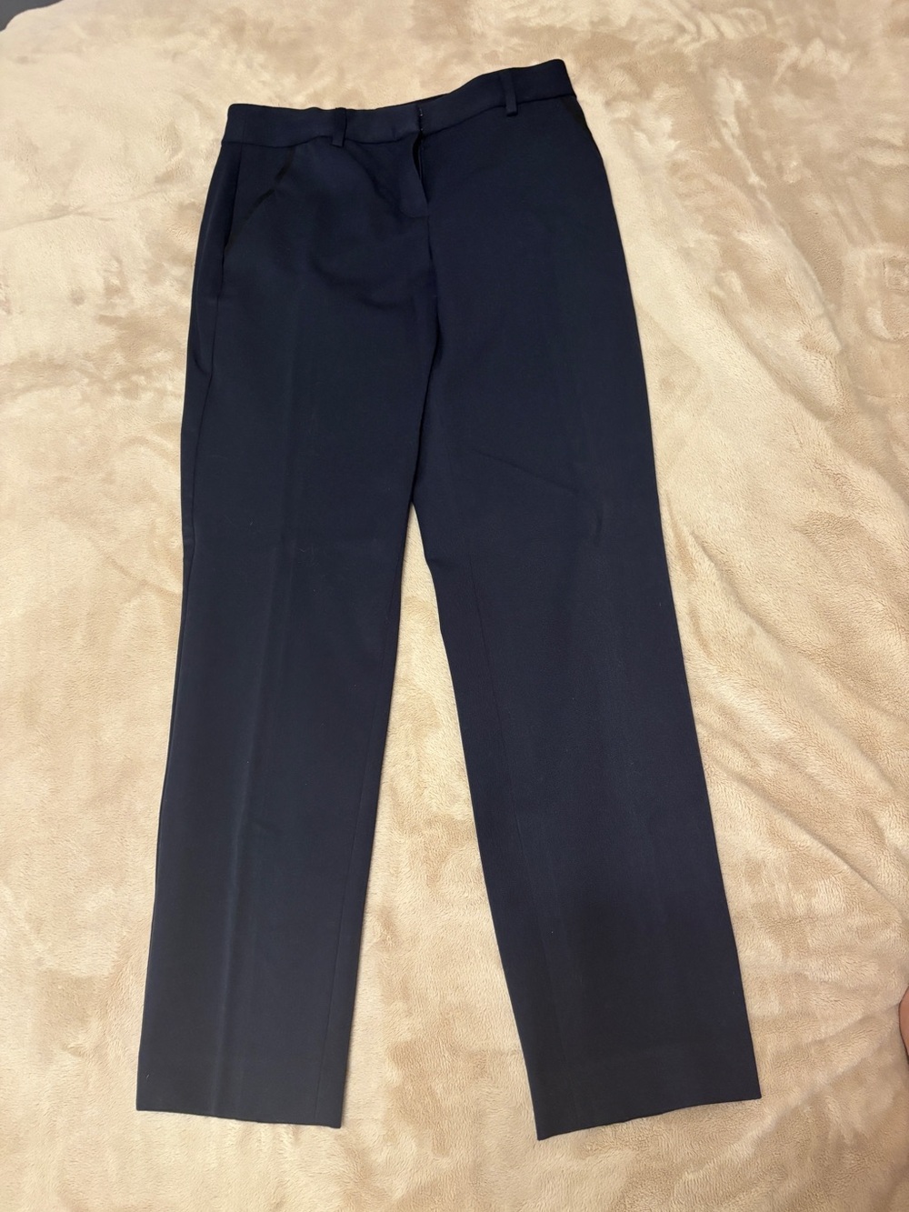 Express Women's Navy Straight-Leg Dress Pants